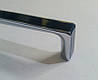 Ручка скоба модерн 5458-256-BL-СH основа глянсовий хром із чорною вставкою 256 мм, фото 3