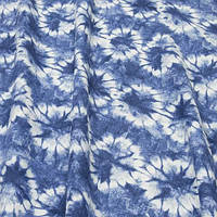 Декоративная ткань для штор, абстракция, бело-синий
