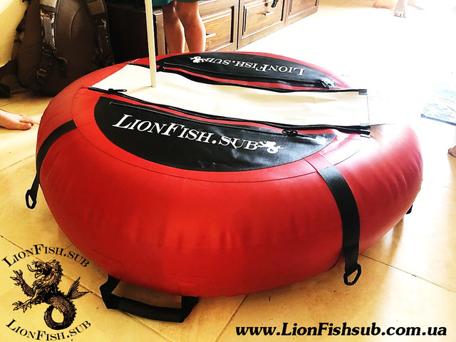 Буй LionFish.sub "Freedaiv" для указания места Погружений Подводного Охотника или Фридайвера