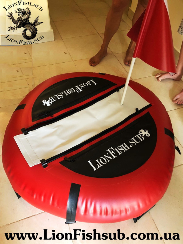 Буй LionFish.sub "Freedaiv" для указания места Погружений Подводного Охотника или Фридайвера