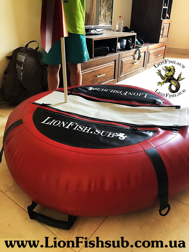 Буй LionFish.sub "Freedaiv" для указания места Погружений Подводного Охотника или Фридайвера