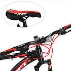 Велосипед спортивний 29" Profi SUPREME чорно-червоний, фото 2