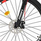 Велосипед спортивний 29" Profi SUPREME чорно-червоний, фото 4