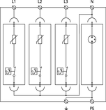 Обмежувач перенапруги УЗІП SALTEK SLP-275 V/3+1, фото 4