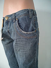 Бриджі чоловічі джинсові SLIM FIT, фото 5