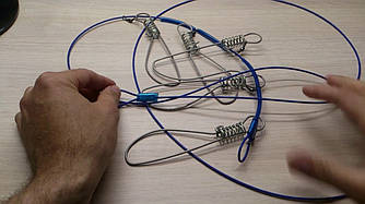 Кукан для риби 5 місць (металічний) на трос