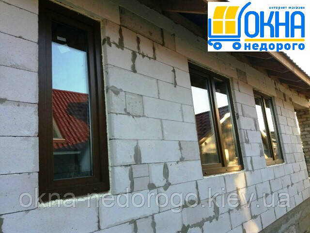 Ламіновані вікна зовні - компанія "Вікна Недорого"