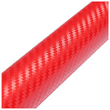 Карбонова плівка 3D рулон 10х150 см ЧЕРВОНА