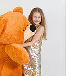 Великий плюшевий ведмедик 200 см медовий, фото 2