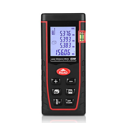 Лазерний далекомір рулетка MHZ SW-T60 60м Red, фото 1
