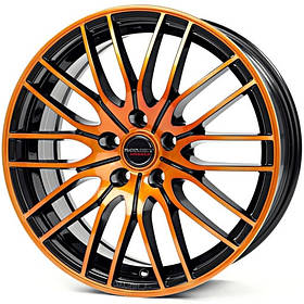 Диски Borbet CW4 колір Black Orange Glossy параметри 7J x 17" 5 x 108 ET 20