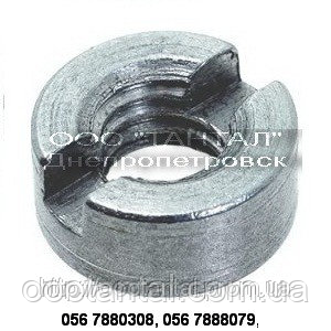 Гайка круглая со шлицем на торце от М2 до М20, ГОСТ 10657-80, DIN 546 ...