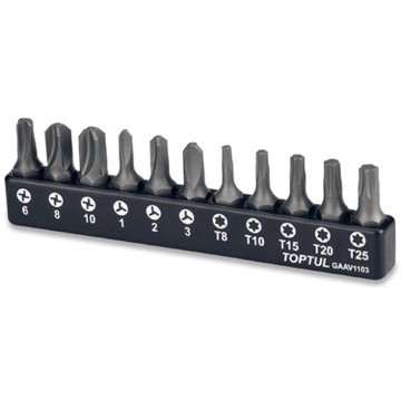 Набір біт 1/4" 11ед. Toptul GAAV1103