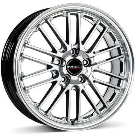 Диски Borbet CW2 колір Hyper Rim Polished