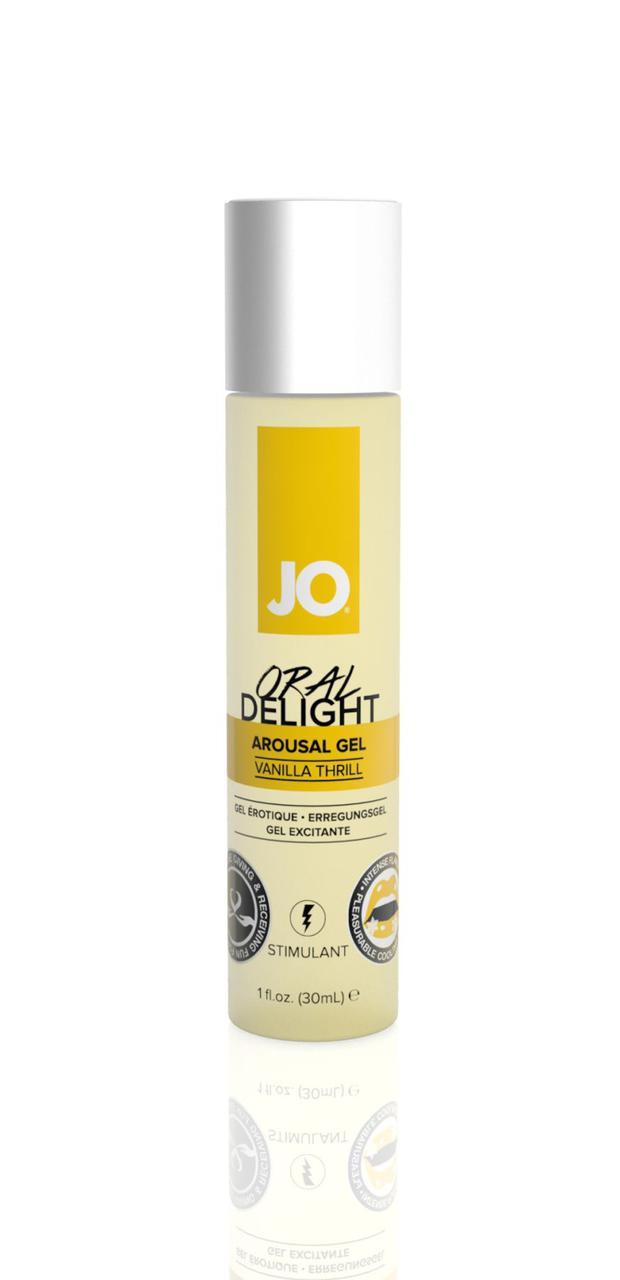 Збуджувальний гель для оральних пестощів System JO ORAL DELIGHT — VANILLA THRILL (ваніль), 30 мл.