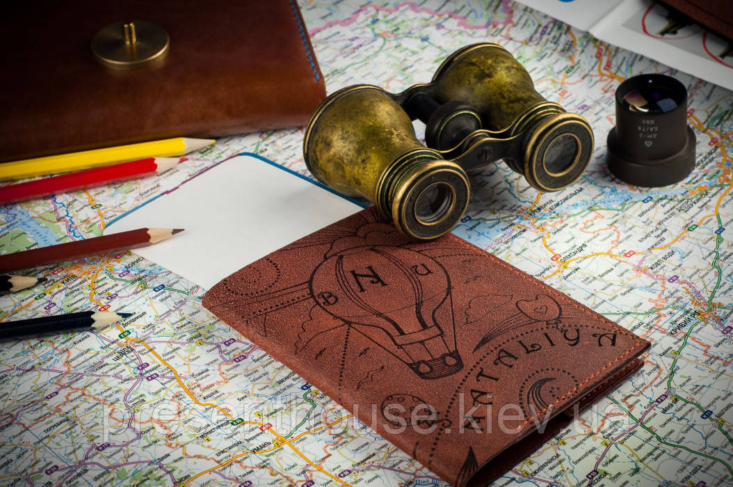 Обкладинка на паспортc тисненням «Ворушна куля», фото 1