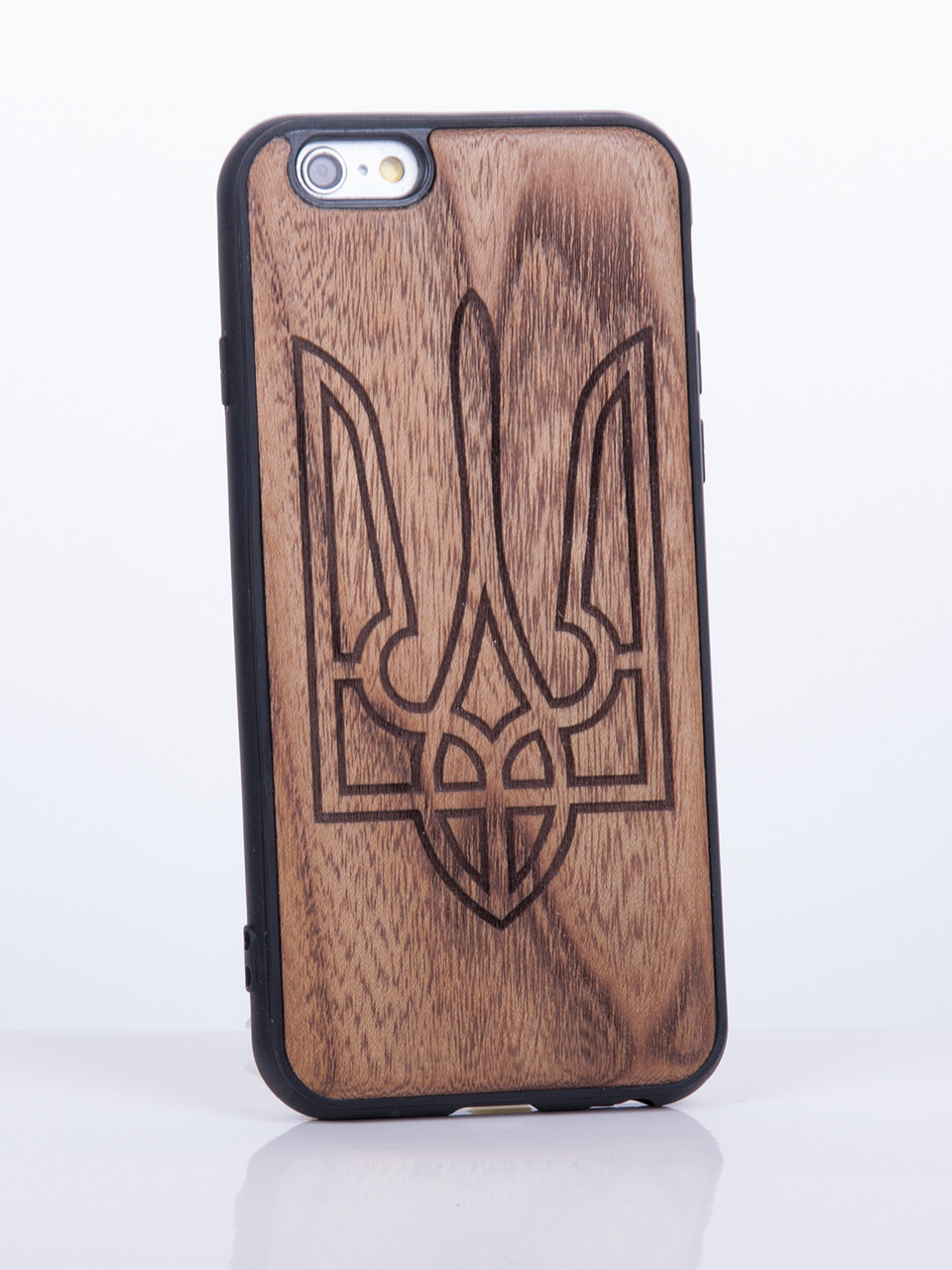Дерев'яний чохол для iPhone 6s, iPhone 6 з візерунком Україна, фото 1