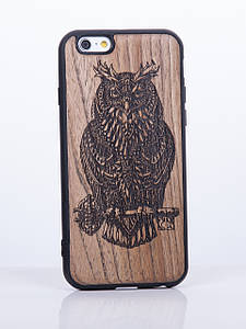 Дерев'яний чохол для iPhone 6s, iPhone 6 з візерунком Сова