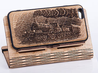 Дерев'яний чохол для iPhone 6s Plus, iPhone 6 Plus з візерунком Паротяг