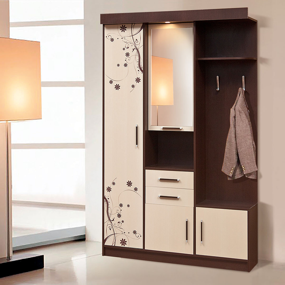 Передпокій "Силует 1" Світ Меблів (венге) 130см