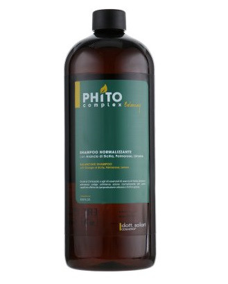 Балансуючий шампунь для жирної шкіри голови Dott. Solari Phito Complex Balancing Shampoo 1000 ml