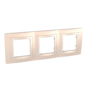 Рамка 3-місна Крем Unica Schneider, MGU2.006.559