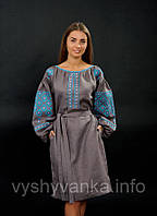 Дизайнерское вышитое платье (украинская вышиванка), арт. 4147 52