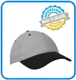 Кепка для сублімації козирок ЧОРНИЙ, фото 1