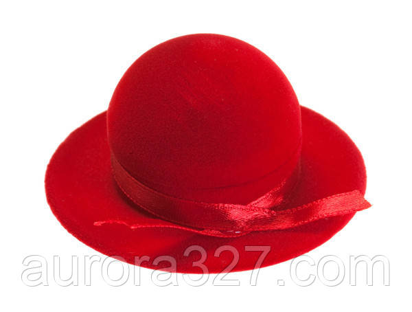 Футляр для кільця Капелюх червоний, фото 1