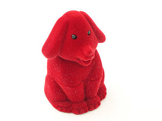 Футляр для кільця Собака червоний