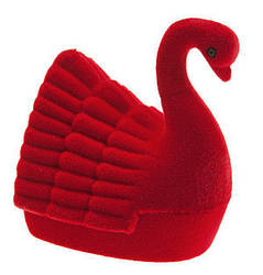 Футляр для кільця Лебідь червоний