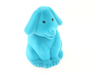 Футляр для кільця Собака блакитний