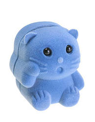 Футляр для кільця Кішечка блакитний