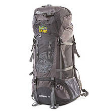 Рюкзак туристичний GREEN CAMP GC-75EX на 75л зручний текстовий похідний рюкзак