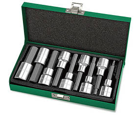 Набір біт вдушених в головку 1/2" Н4-Н17 80mm Toptul GAAD0905