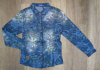 Джинсовая рубашка для мальчиков ,S&D, 8-16 лет., арт. KK-347
