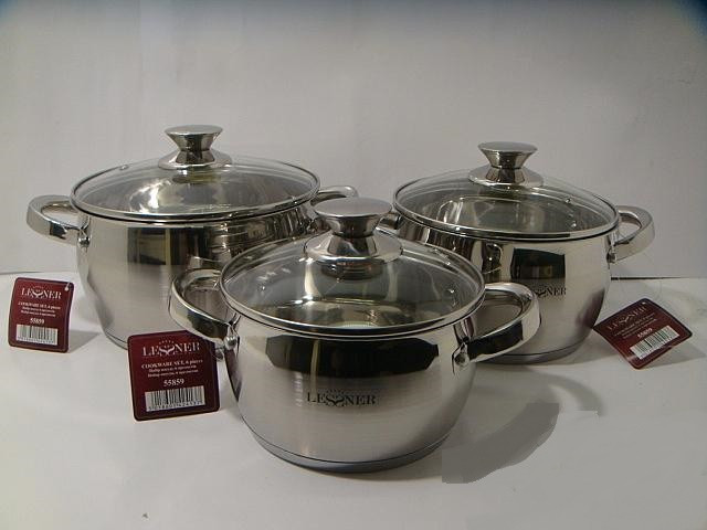 Набір посуду Lessner apple 6 предметів 55859