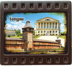 Магніт-кадрик (50х55 мм). Батурин (фортеця, палац Розумовського)