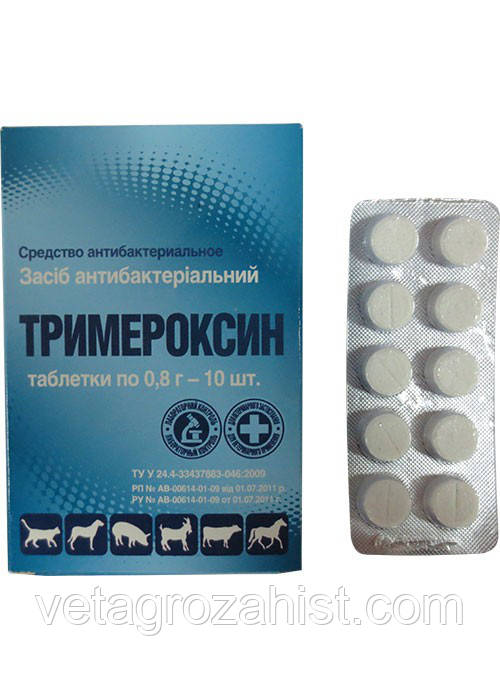 Тримероксин таблетки №10 блистер - фото 1 - id-p685377121
