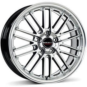 Диски Borbet CW2 колір Hyper Rim Polished параметри 7J x 17" 4 x 108 ET 20
