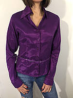 Рубашка женская 631 фиолетовая M