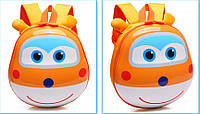 Рюкзак детский дошкольный 3D ортопедический с героями мультфильма Супер Крылья оригинал оранжевый