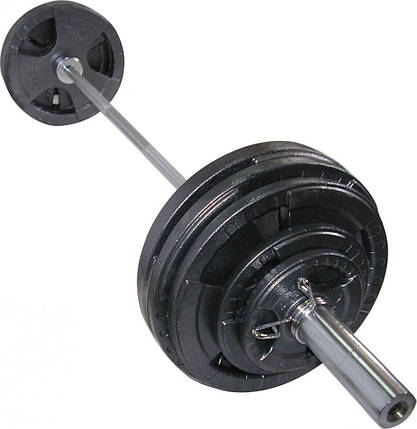 Штанга олімпійська розбірна металева штанга для жиму та тренувань набірна Newt 103 кг гриф 1,8 м ⌀50 мм, фото 2