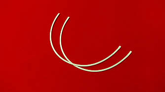 Кісточки для бюстгальтера РЕТ №185 плоскі (пара)