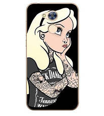 Чохол силіконовий бампер для Huawei honor 6A з картинкою три жирафа, фото 2