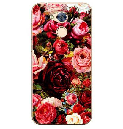 Чохол силіконовий бампер для Huawei honor 6A з картинкою троянди, фото 1