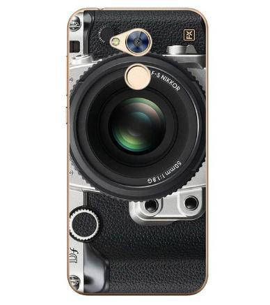 Чохол силіконовий бампер для Huawei honor 6A з картинкою об'єктив, фото 1