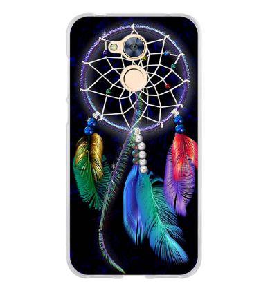 Панель силіконова накладка для Huawei honor 6A з малюнком ловець снів на чорному тлі