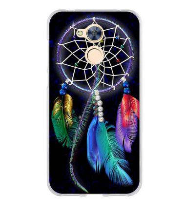 Панель силіконова накладка для Huawei honor 6A з малюнком ловець снів на чорному тлі, фото 1