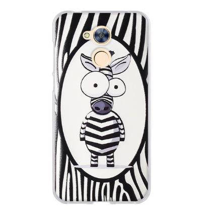 Бампер силіконовий для Huawei honor 6A з друкованим малюнком зебра, фото 1